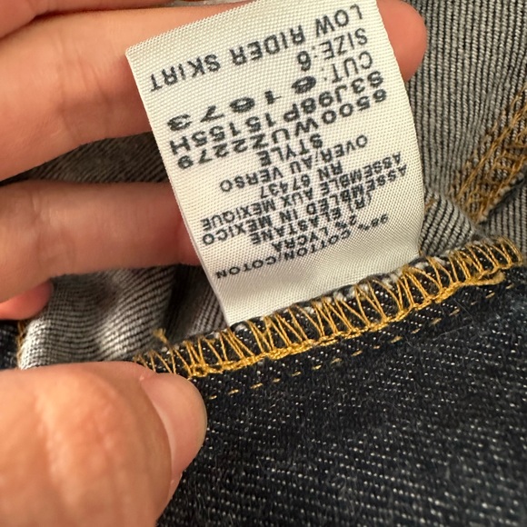 Ralph Lauren Vintage Denim Mini Skirt - Picture 3 of 3